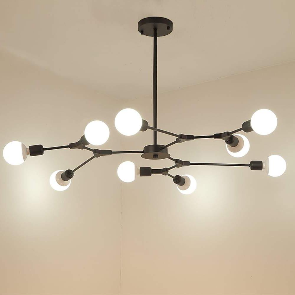 Berenika - Nine-Light Sputnik Metal Chandelier