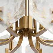 Leandros - Gold Geometric Glass Chandelier