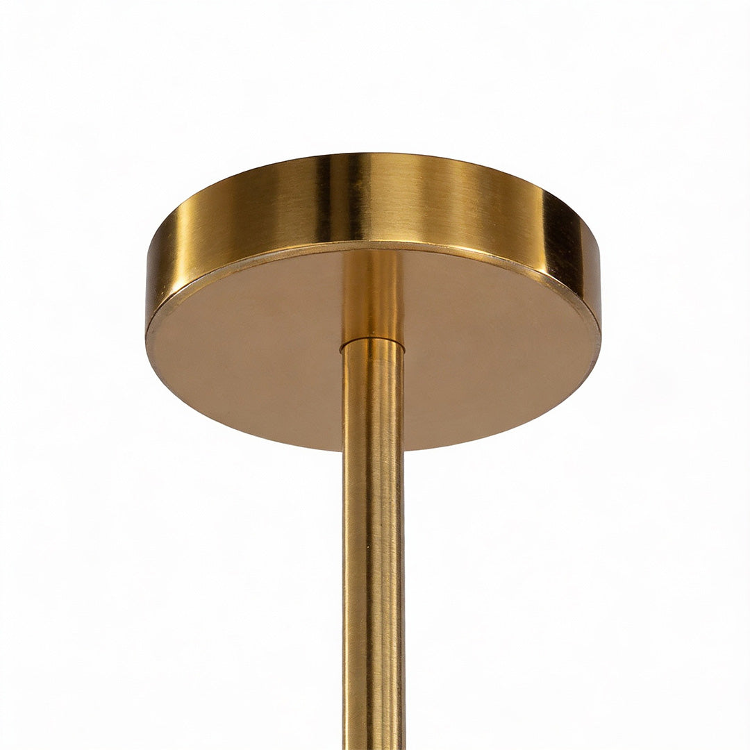 Leandros - Gold Geometric Glass Chandelier