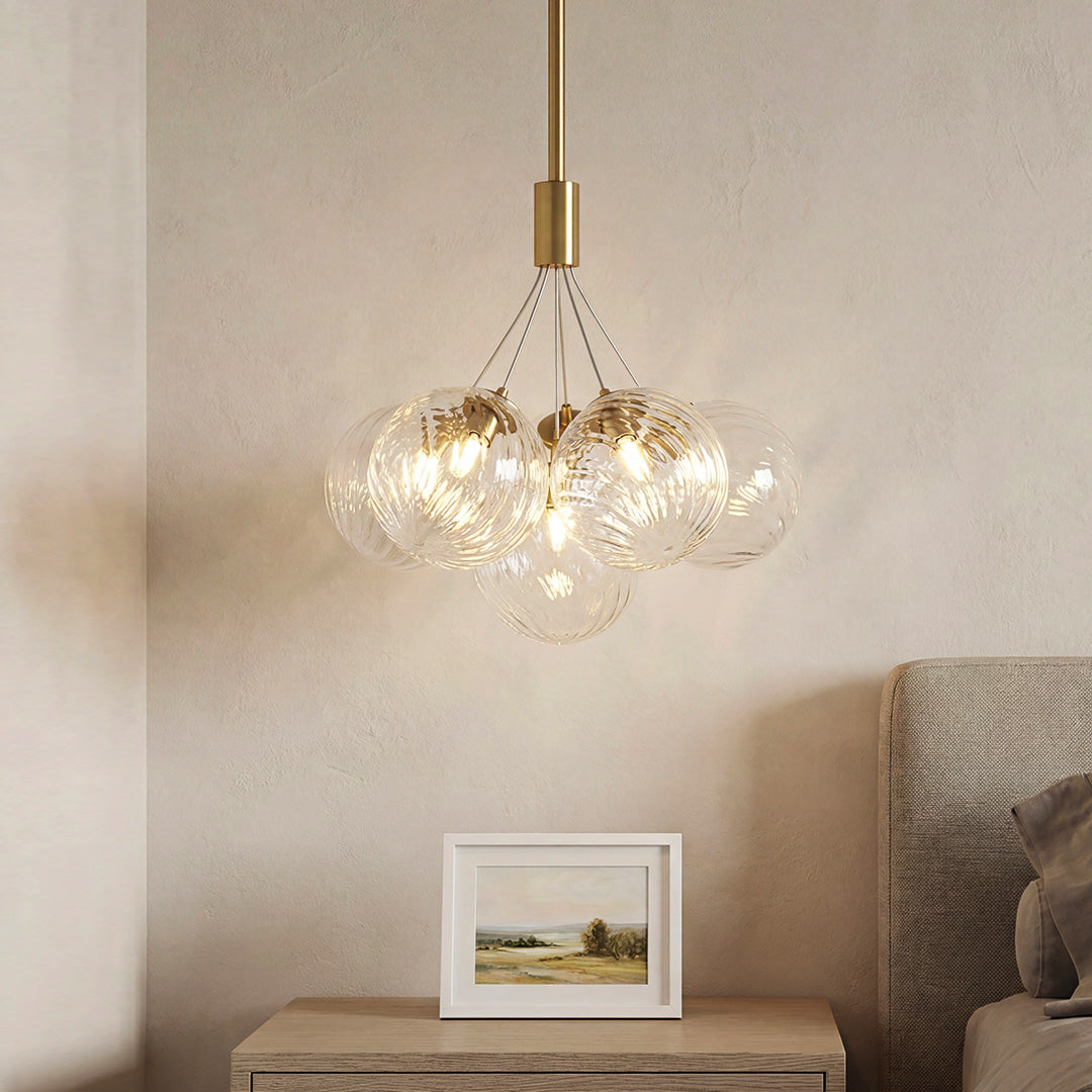 Orestes - Copper Bubble Chandelier