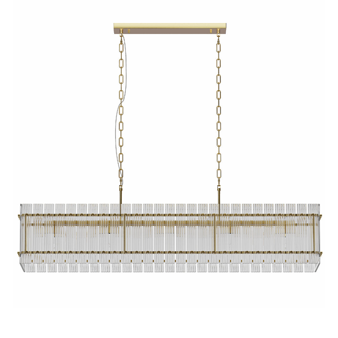 Epikles - Iron and Glass Multi-Head Chandelier