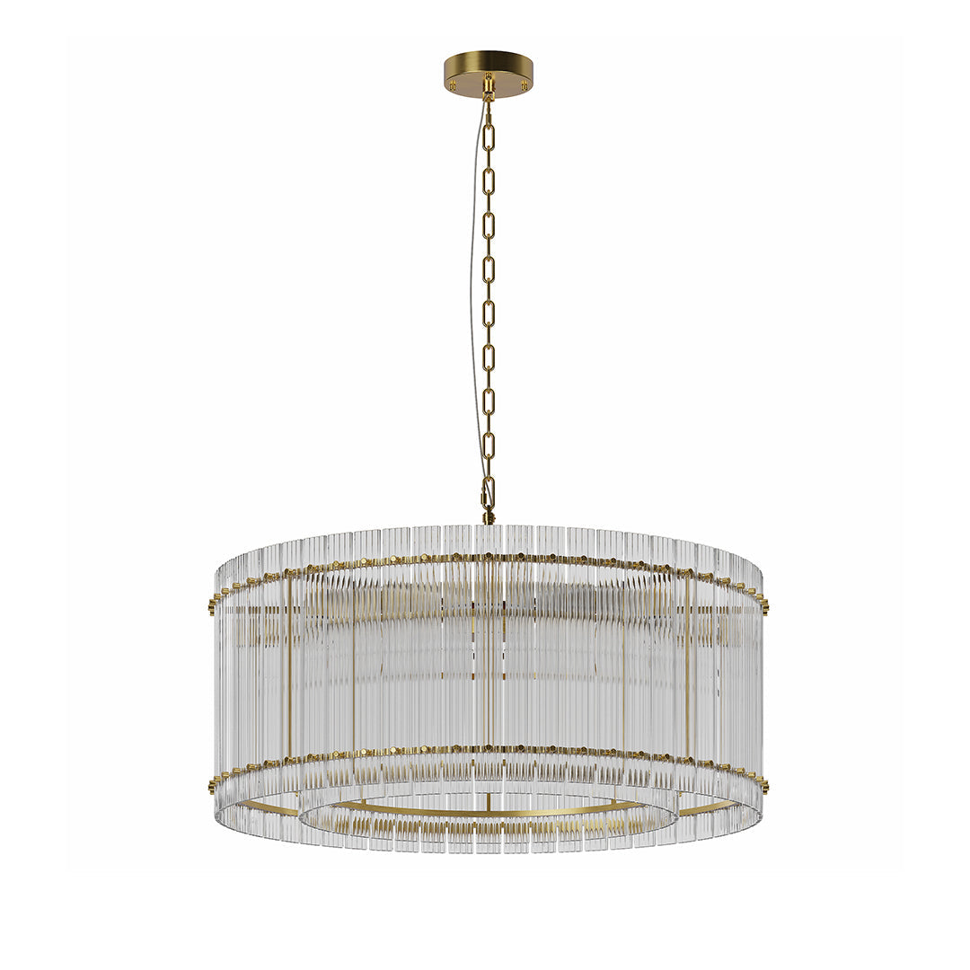 Epikles - Iron and Glass Multi-Head Chandelier