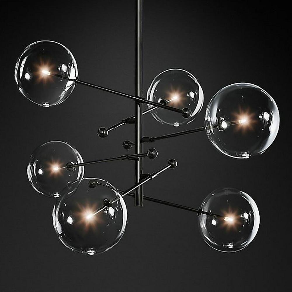 Hegesias - Geometric Globe Glass Chandelier