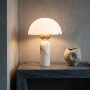 Chrysothemis - Alabaster Globe Table Lamp