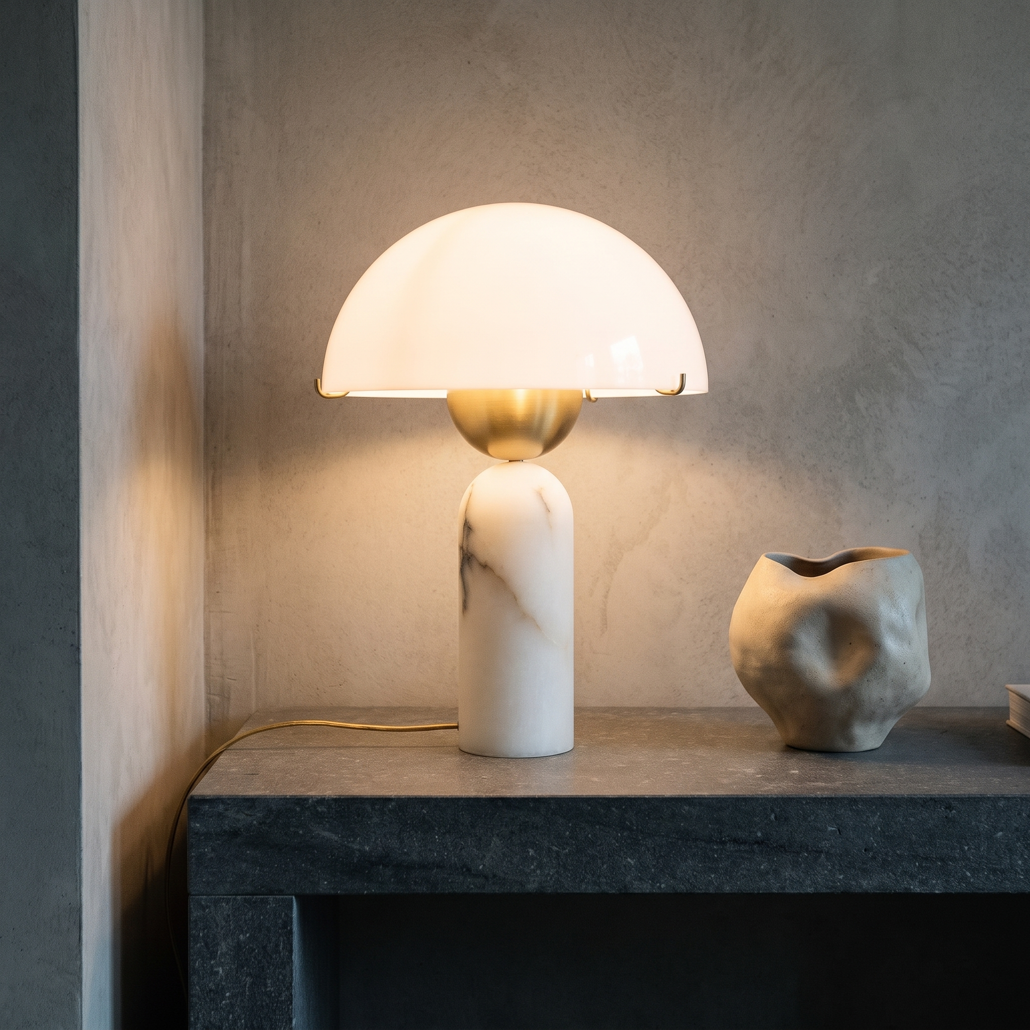 Chrysothemis - Alabaster Globe Table Lamp