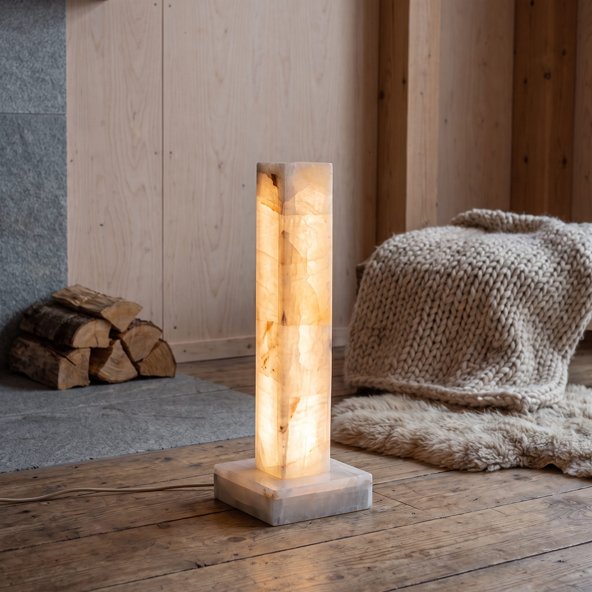 Chione - Alabaster Floor Lamp