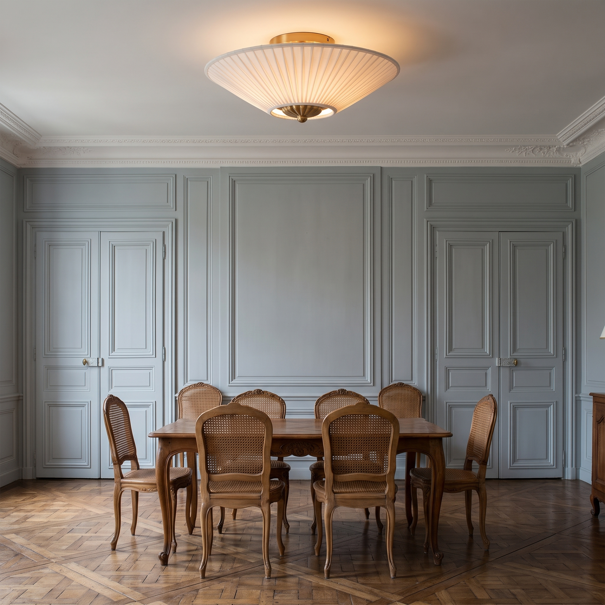 Stephane - Pleated Fabric Ceiling Lamp