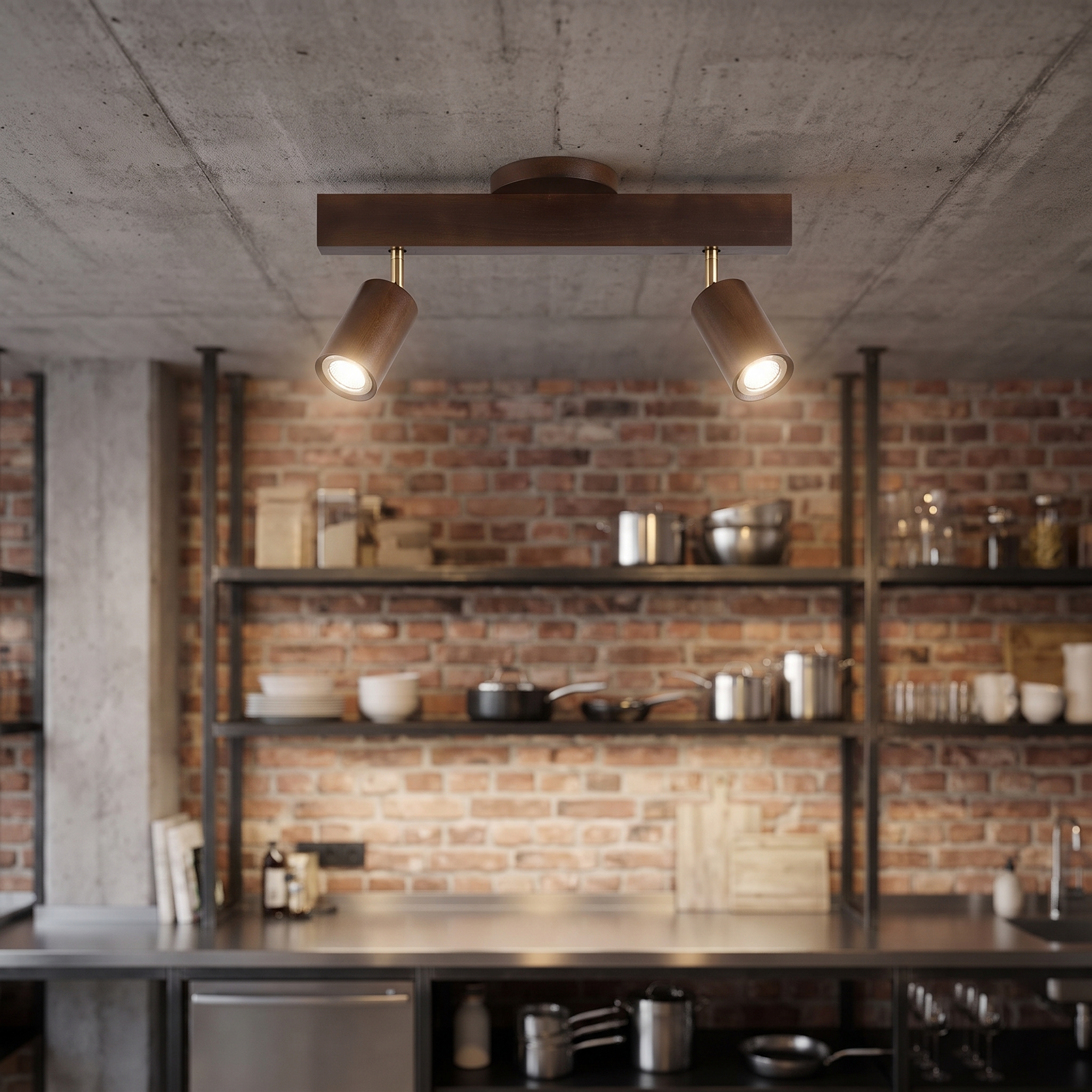 Philyra - Wood Rail Track Lighting