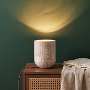 Heliodora - Travertine Table Lamp