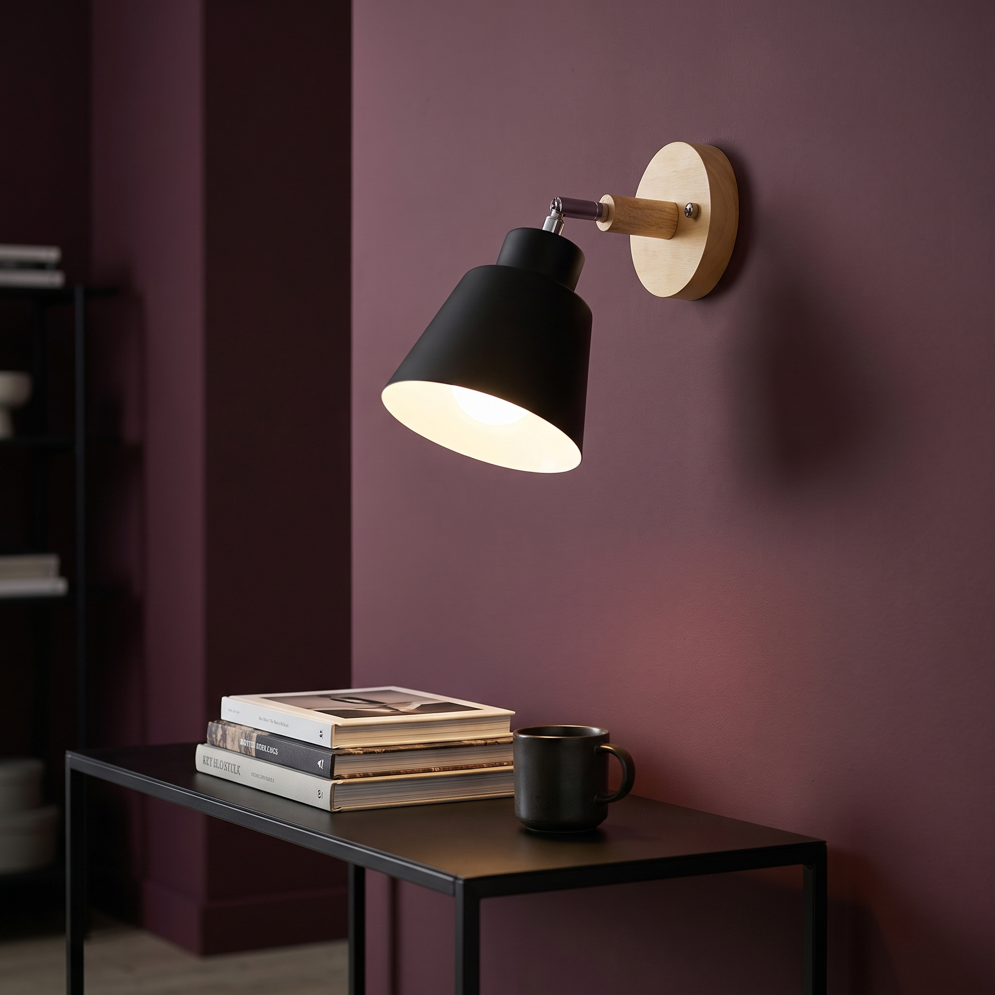 Strophios - Rotating Wood Wall Sconce