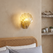 Halia - Amber Glass Wall Light