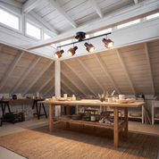 Iphitos - Wood Head Track Lighting