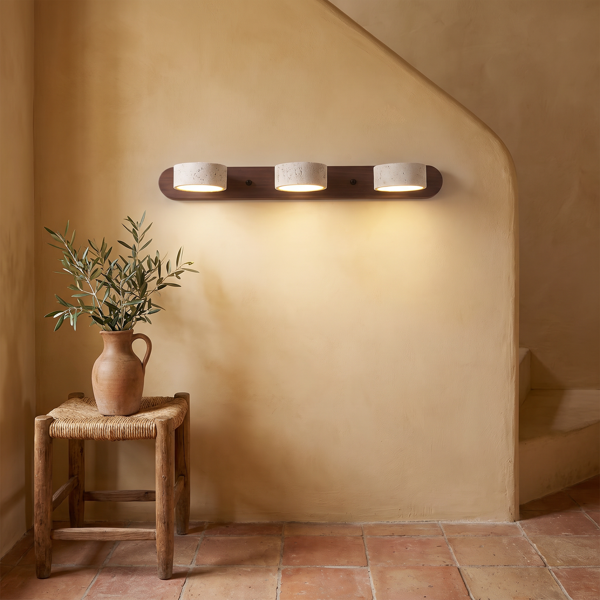 Aigle - Natural Travertine Wall Light