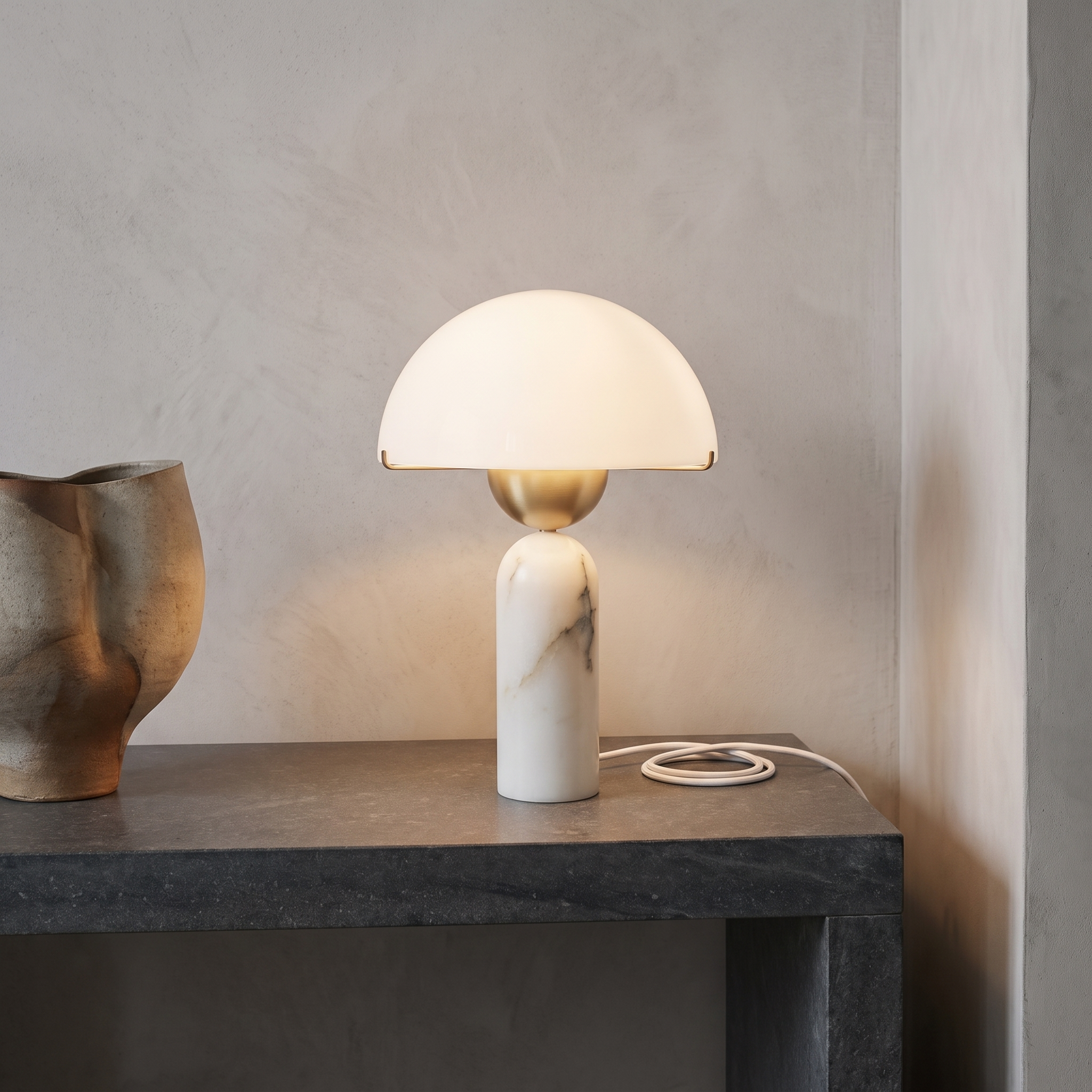 Chrysothemis - Alabaster Globe Table Lamp