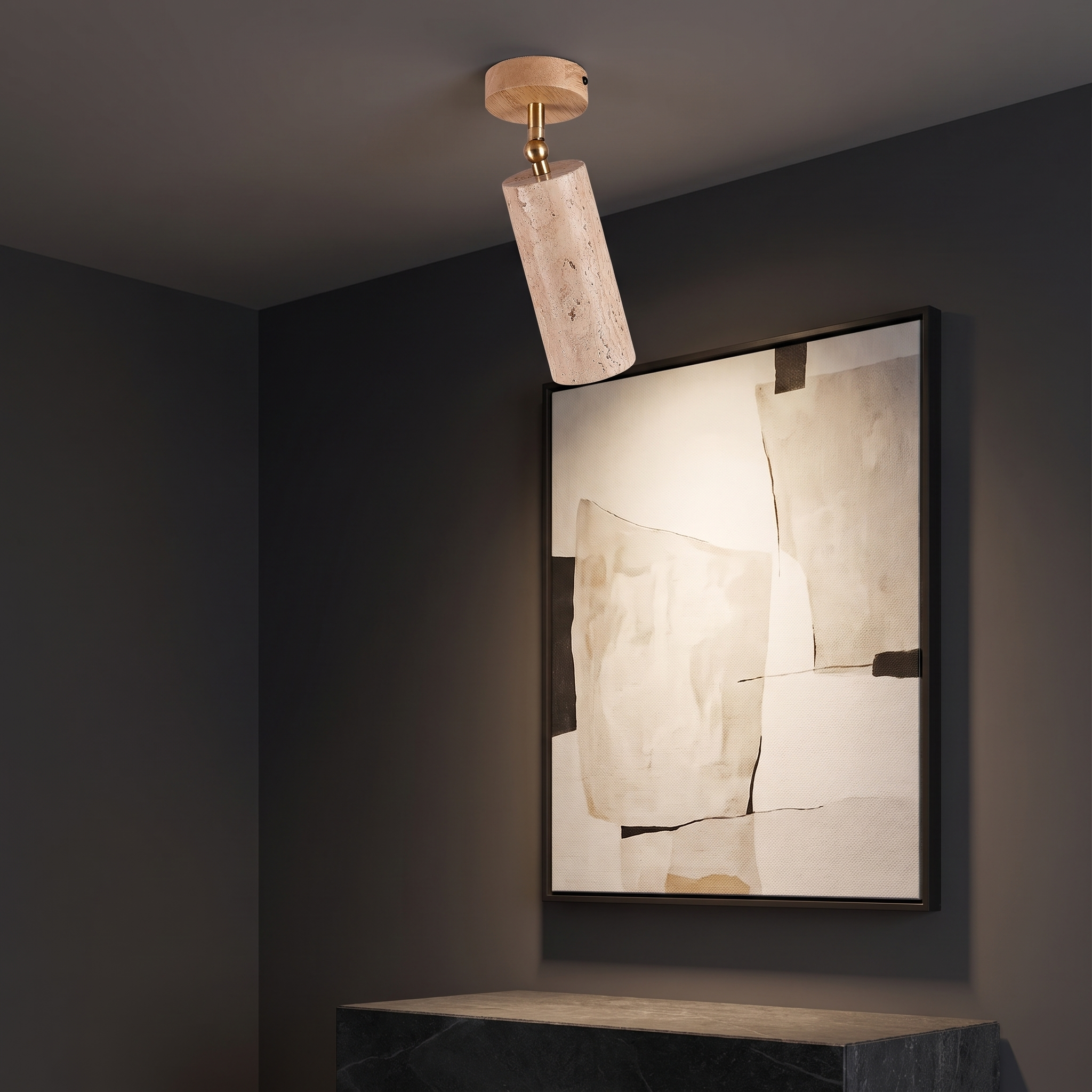 Perseis - Travertine Stone Spotlight