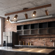 Philyra - Wood Rail Track Lighting