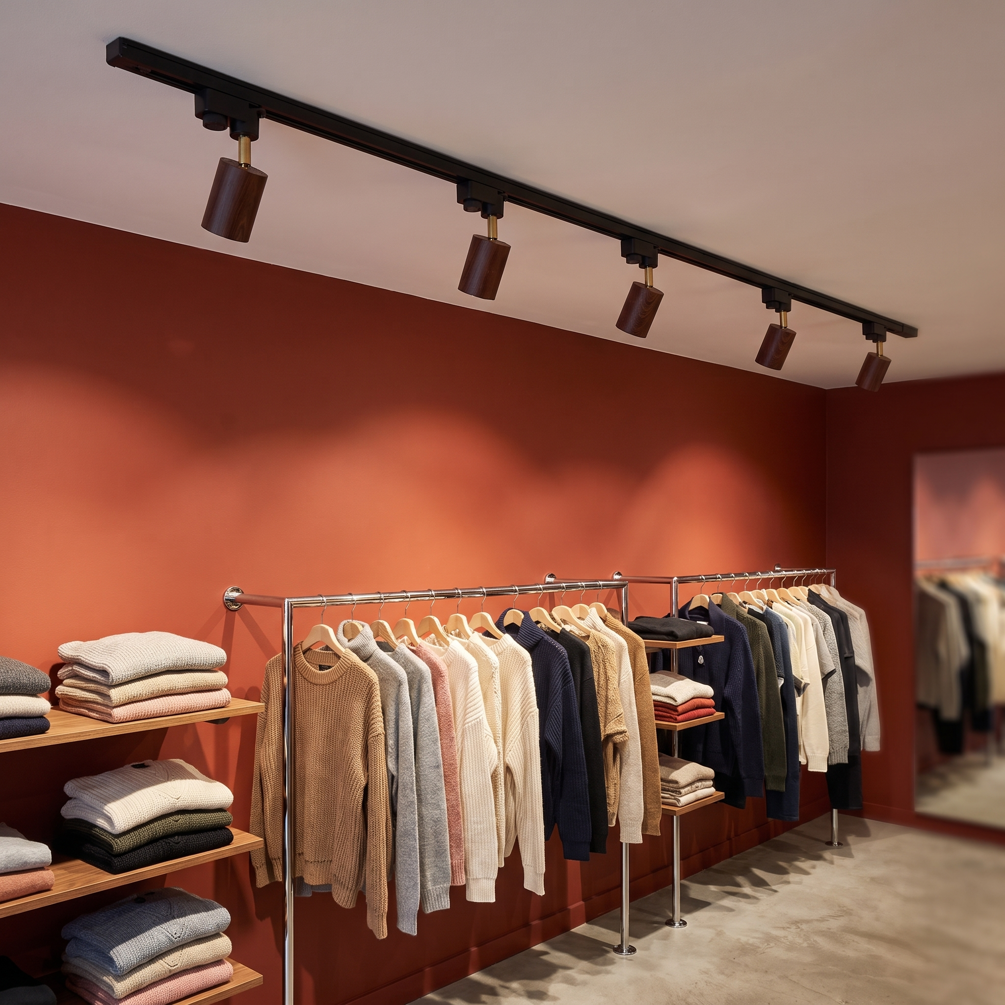 Alkaios - Walnut Grain Track Light
