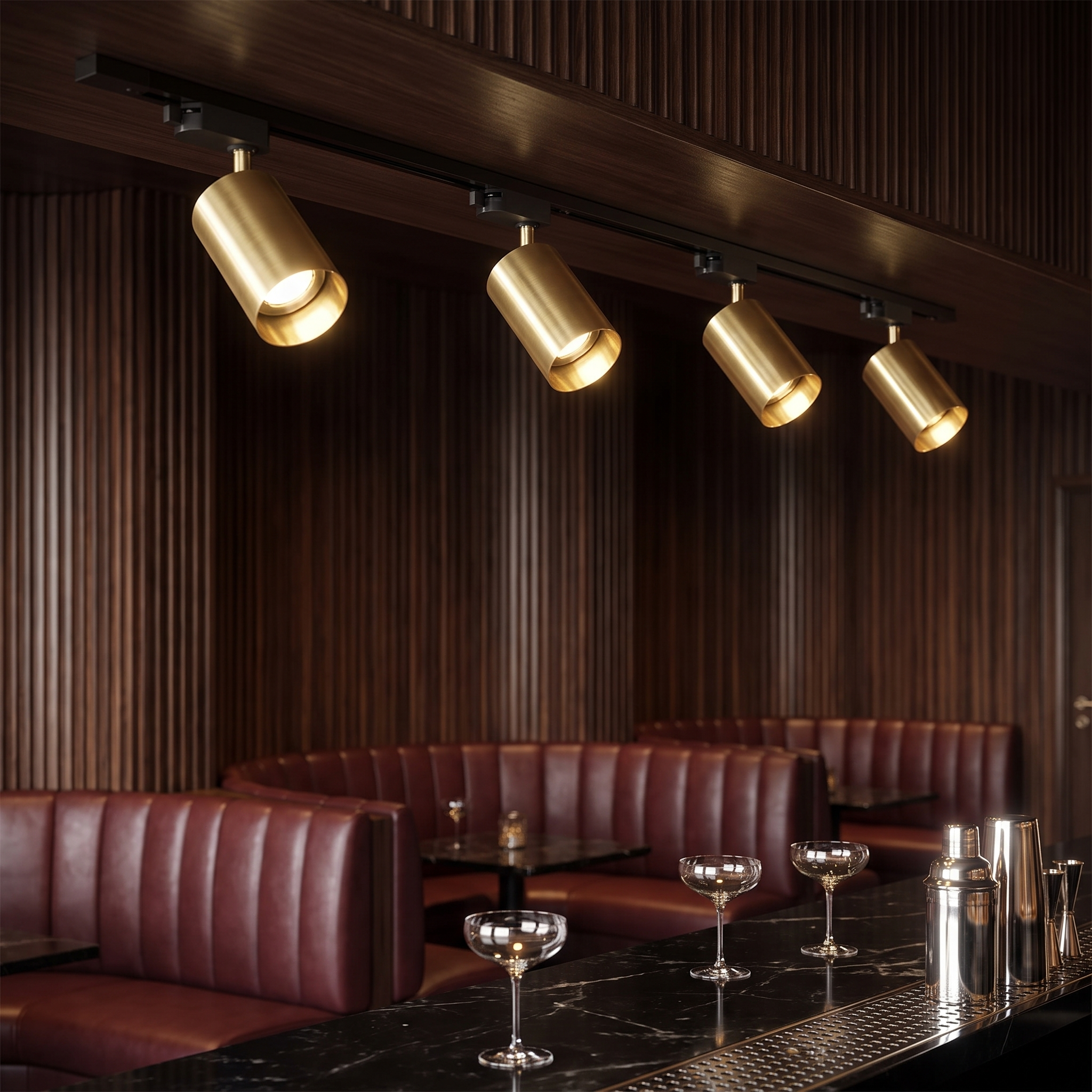 Chrysaor - Gilded Rail Track Light