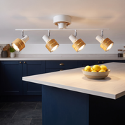 Iphitos - Wood Head Track Lighting