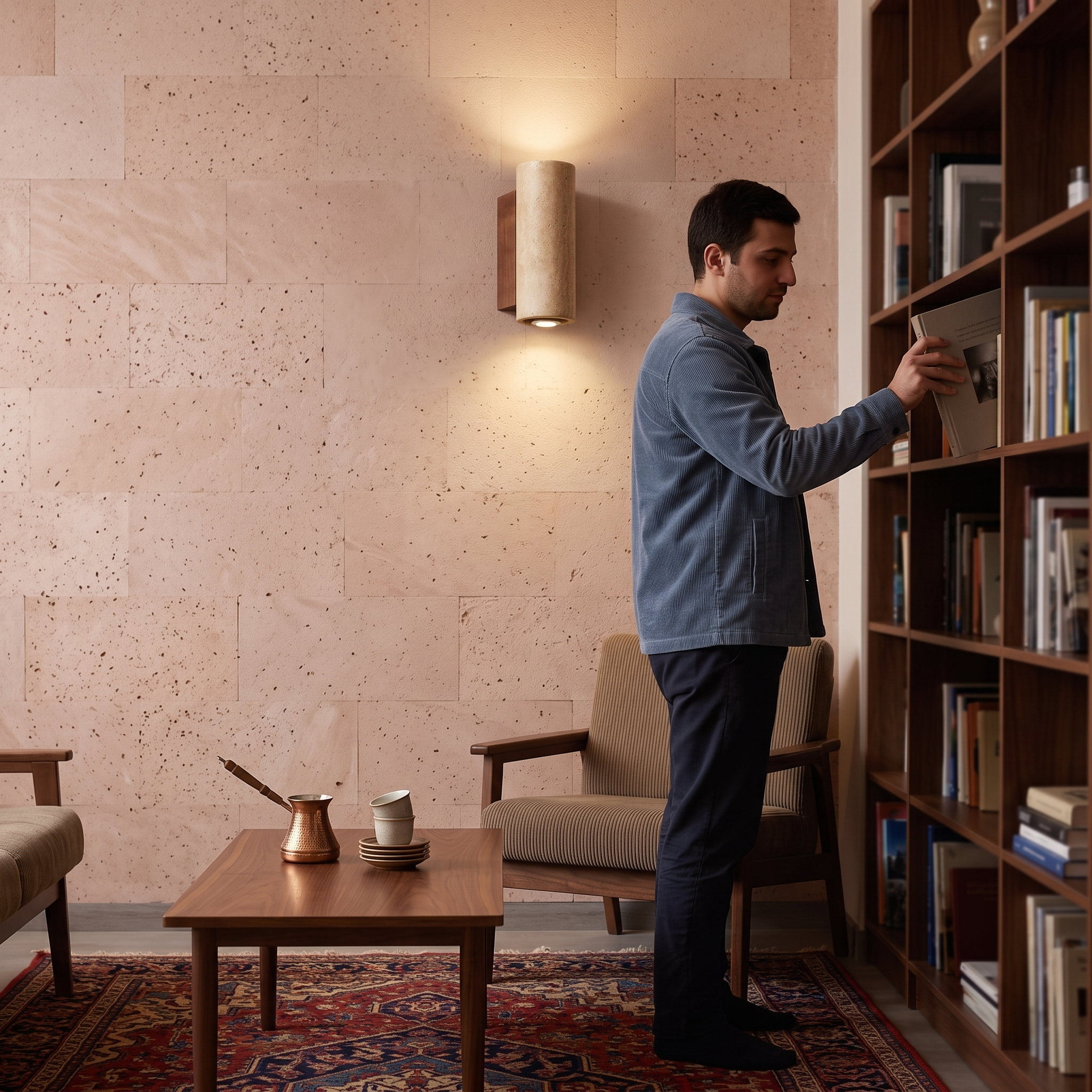 Euterpe wall light, lifestyle image 1