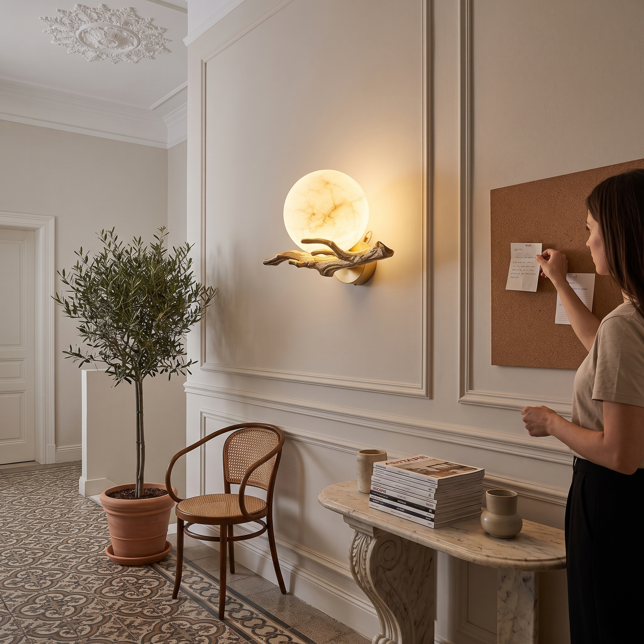 Thetis wall light, lifestyle image 1