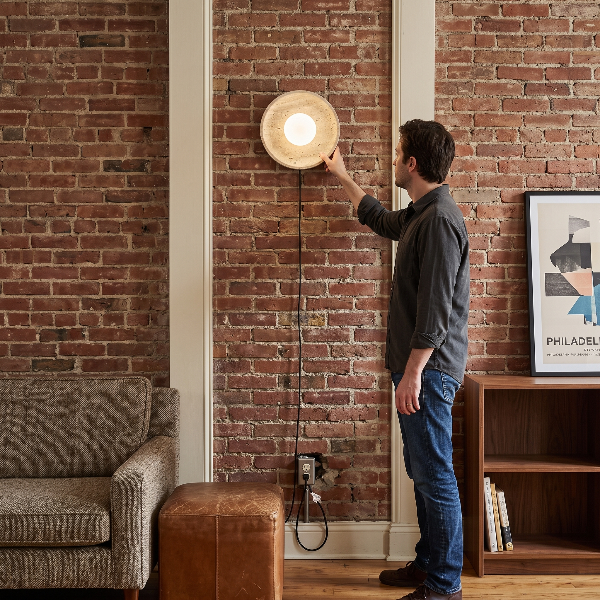 Artemis wall light, lifestyle image 1