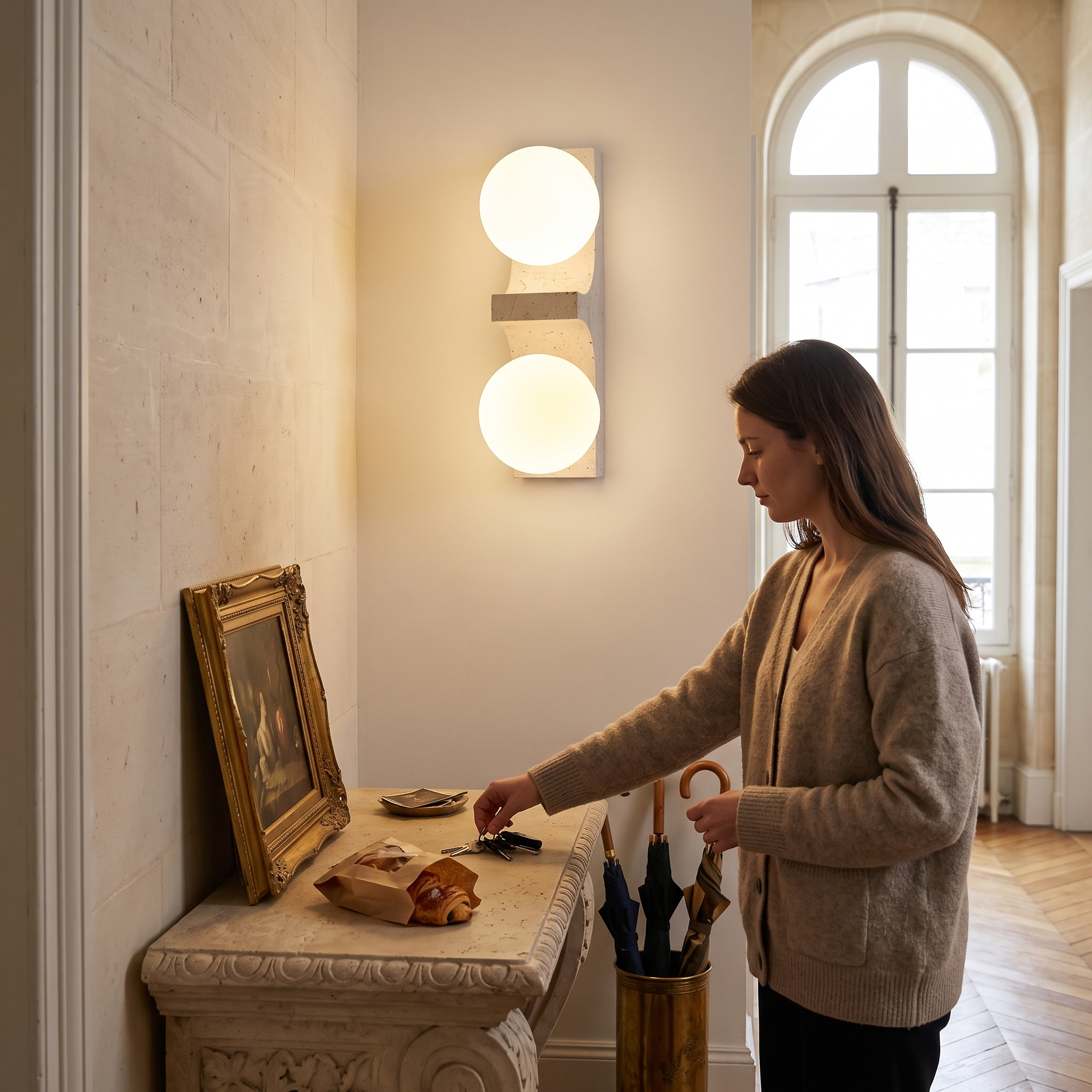 Tethys wall light, lifestyle image 1