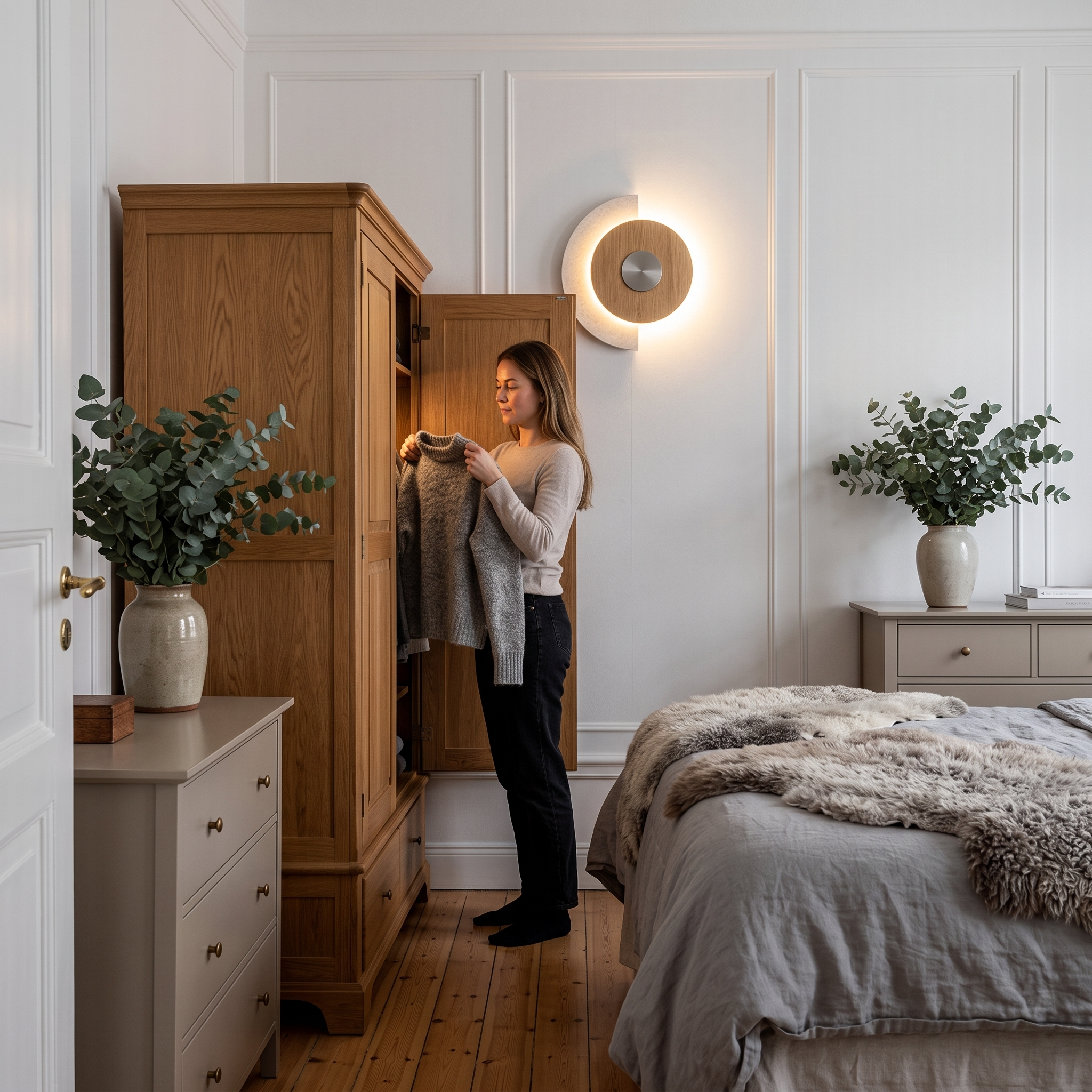 Panope wall light, lifestyle image 1