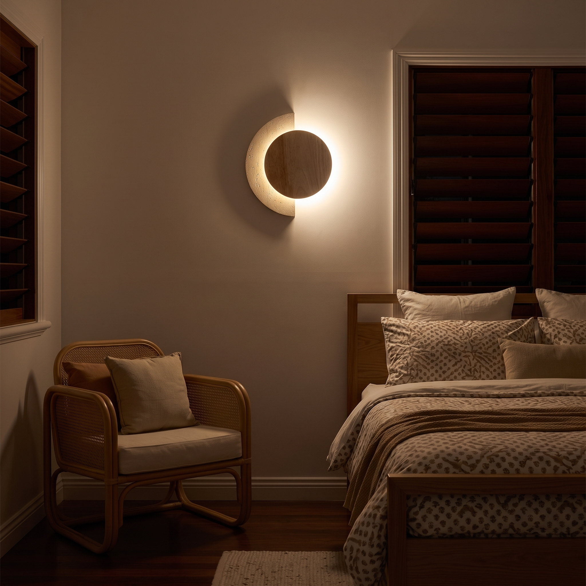 Psamathe wall light, lifestyle image 3