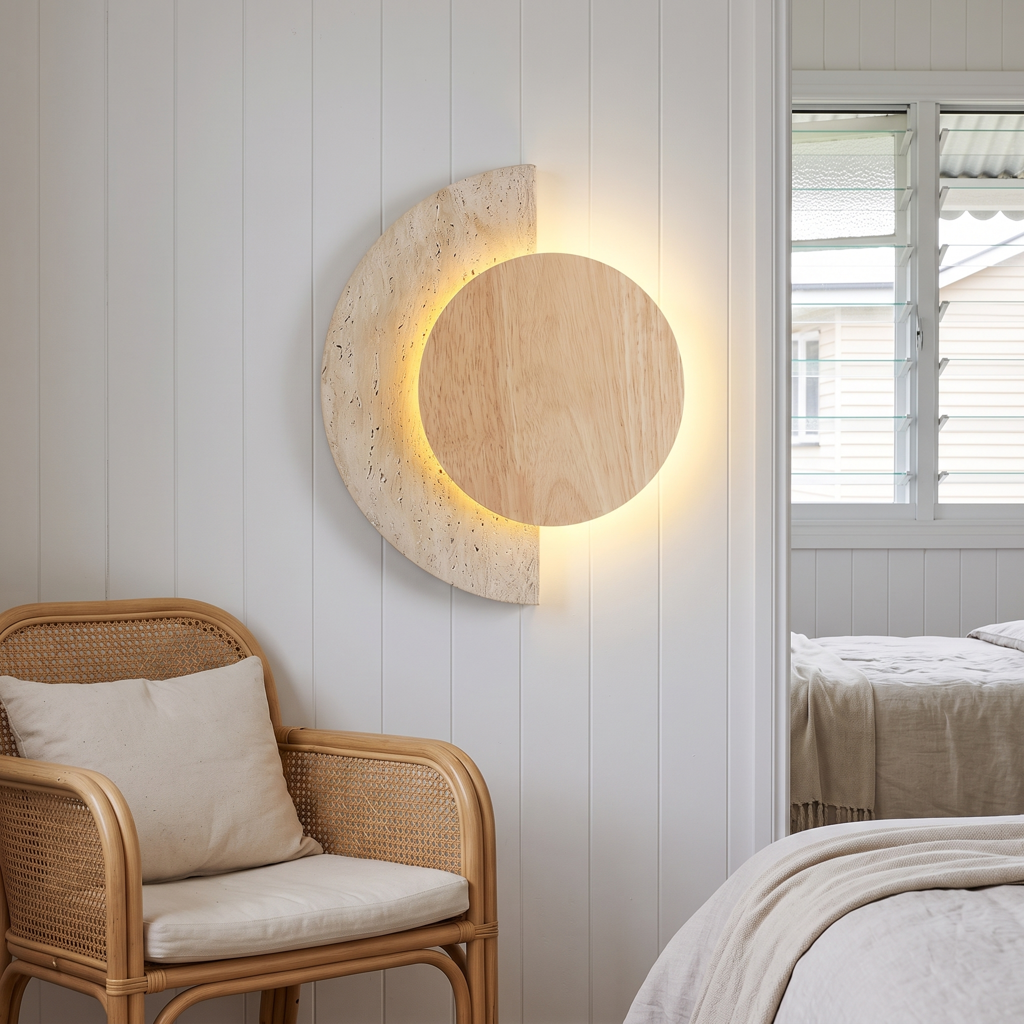 Psamathe wall light, lifestyle image 2