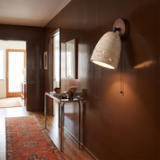 Aktaia - Travertine and Walnut Pivoting Sconce