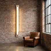 Krios - Travertine and LED Tube Wall Bar