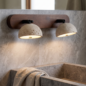 Kassiopeia - Adjustable Travertine Dome Vanity Light