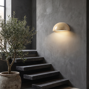 Nemertes - Half-Dome Travertine Wall Light