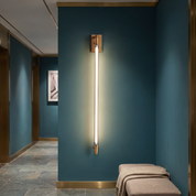 Euros - Gold Rotating LED Tube Wall Light