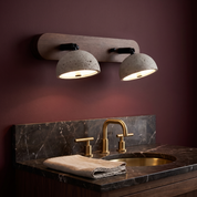 Kassiopeia - Adjustable Travertine Dome Vanity Light