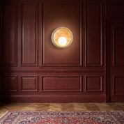 Doto - Curved Travertine Wall Light