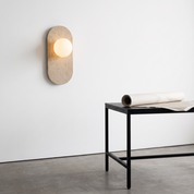 Harmonia - Marble and Travertine Wall Sconce