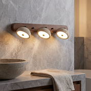 Kassiopeia - Adjustable Travertine Dome Vanity Light