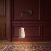 Eurynome - Travertine Dome Wall Light