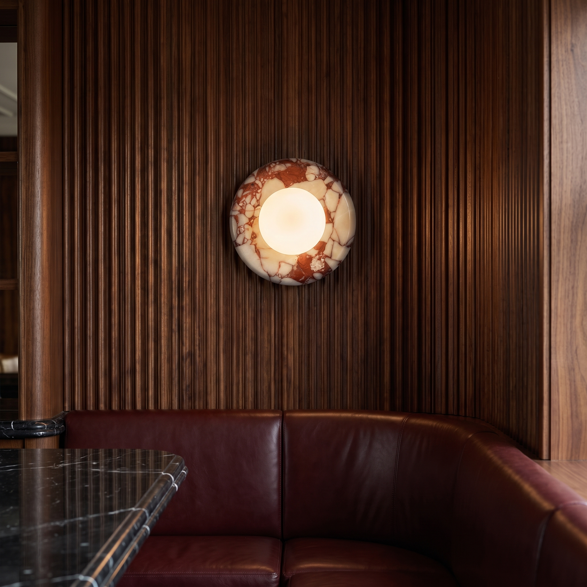 Eunomia - Stone Ring Wall Light
