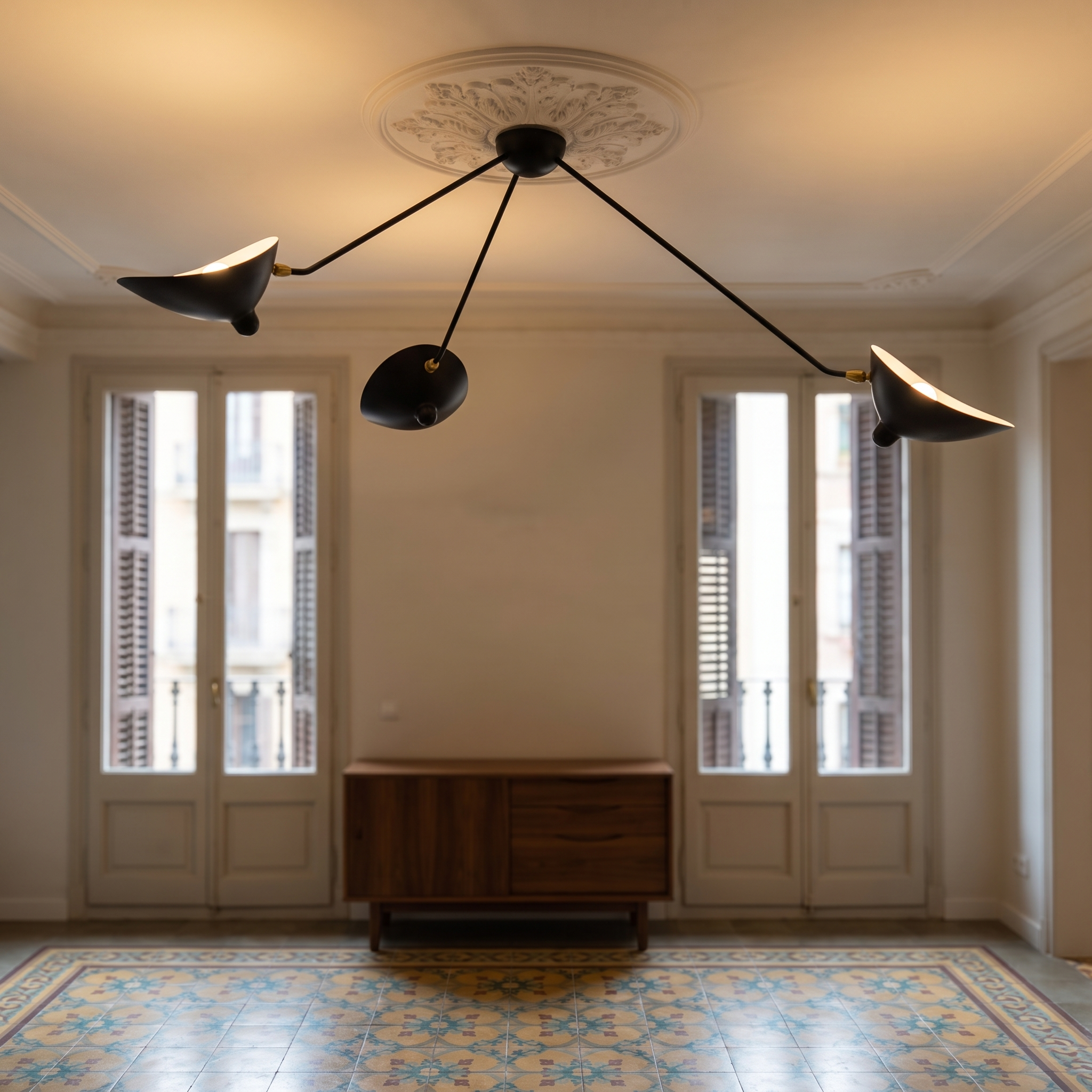 Zeuxippe - Lacquered Multi-Arm Ceiling Lamp