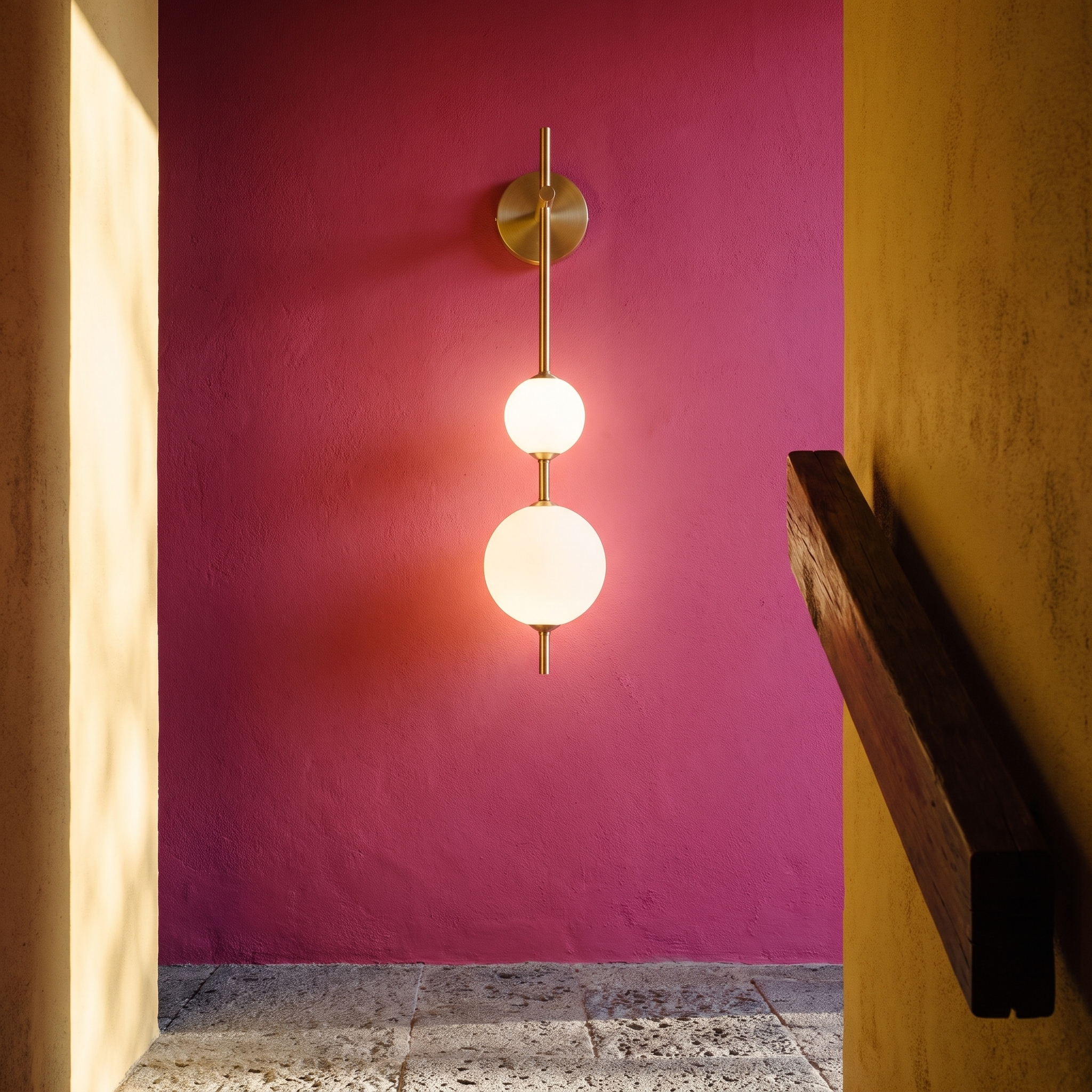Larissa - Stacked Globe Wall Lamp