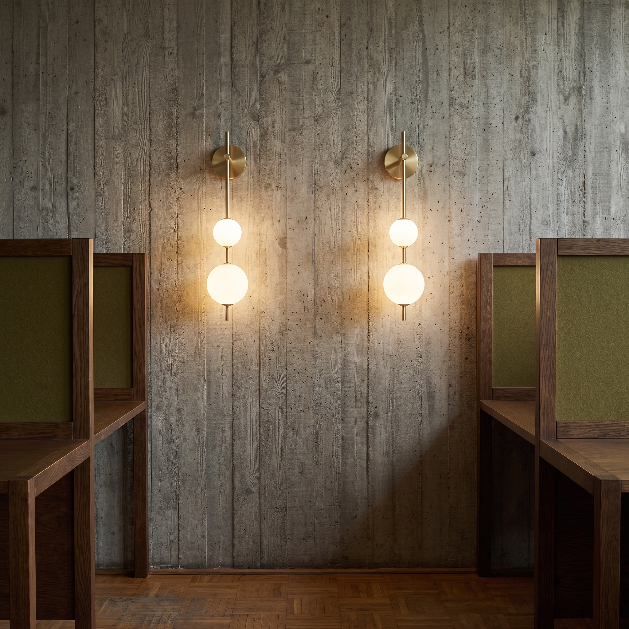 Larissa - Stacked Globe Wall Lamp in a styled interior