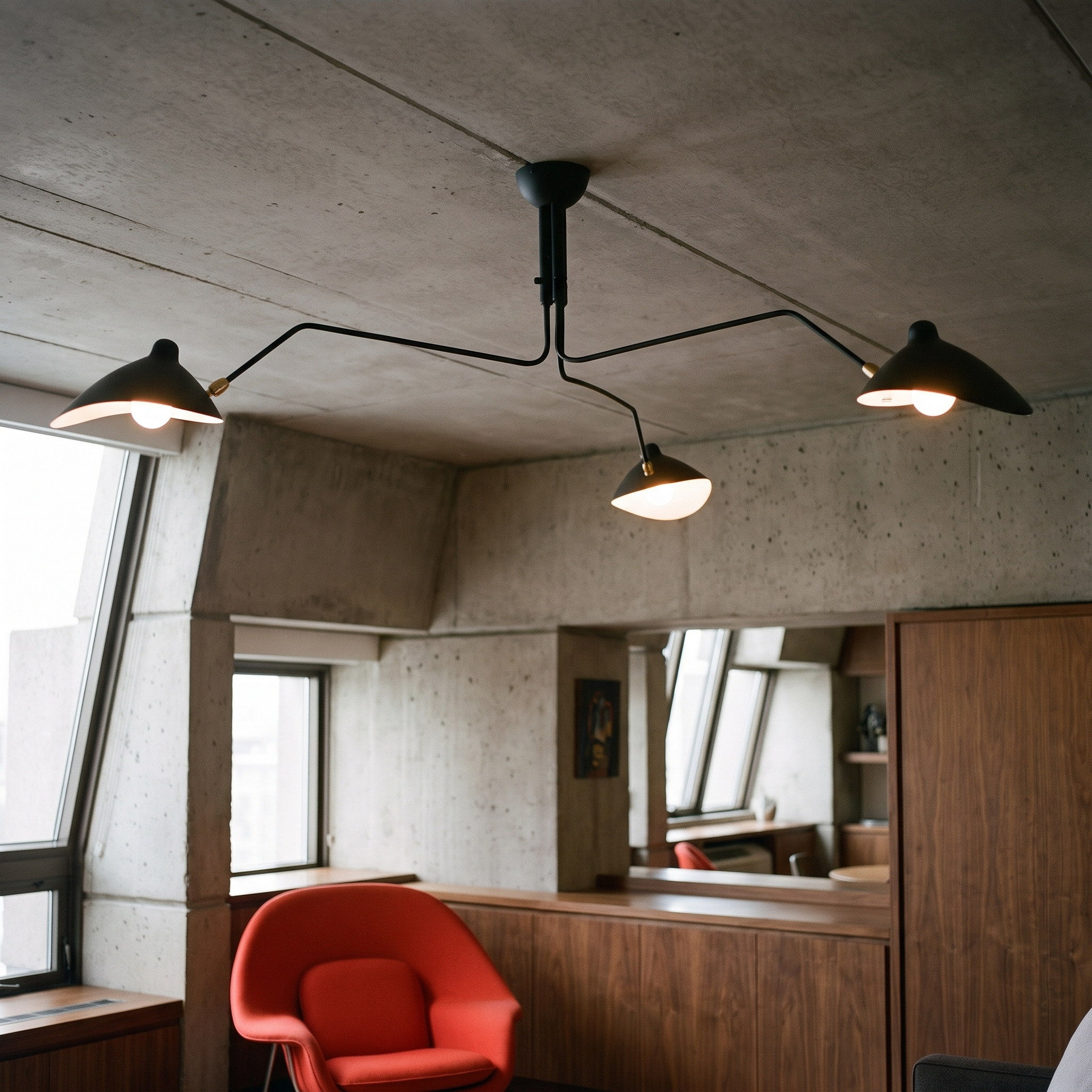Briareos - Suspended Multi-Arm Ceiling Light in a styled interior