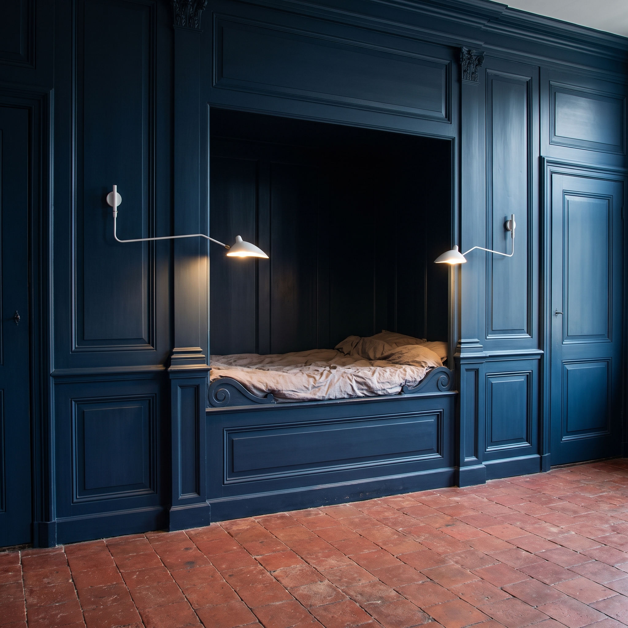 Alkippe - Long-Arm Rotating Wall Sconce in a styled interior