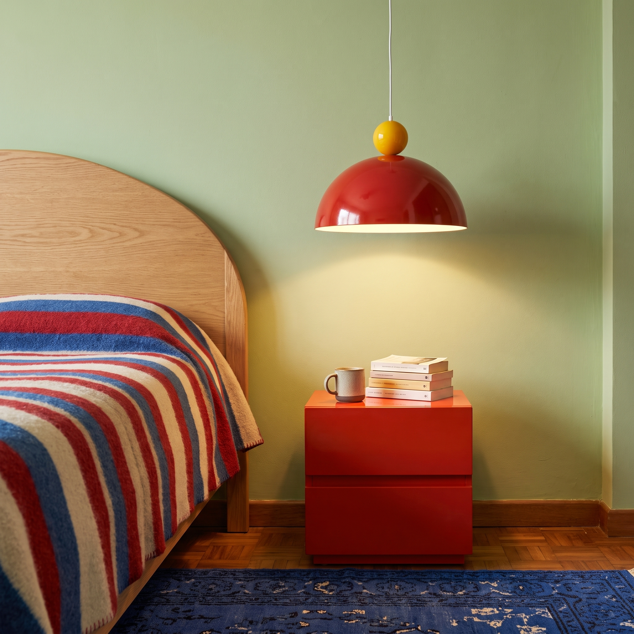 Ingrid - Colorful Metal Pendant Lamp in a styled interior