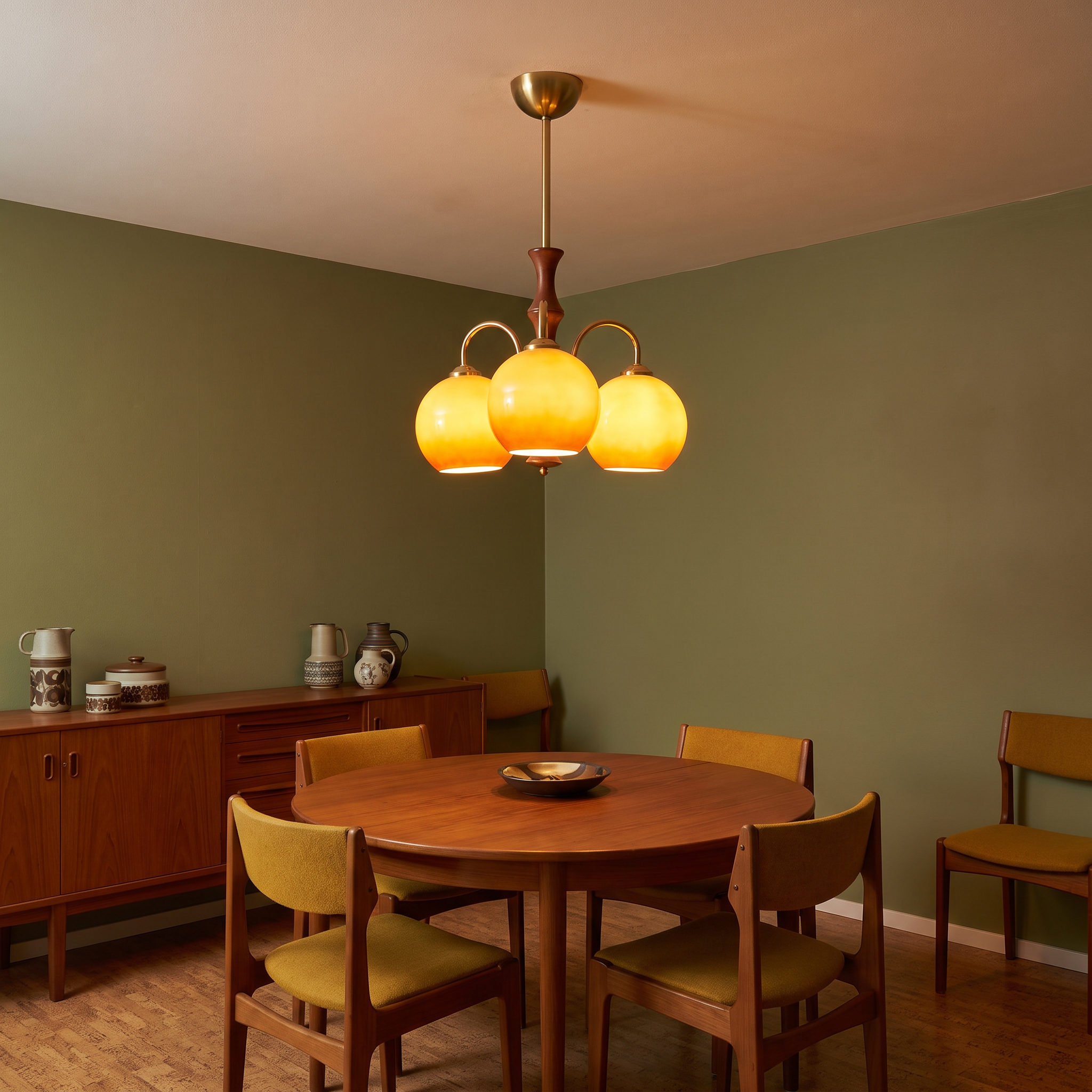 Orange & Walnut color