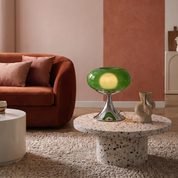 Lyndon - Glass Disc Pop Table Lamp - Dia 28cm x H 30cm / ∅ 11″ x H 11.8″ / Green