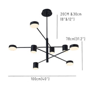 Doriskos - Black Sputnik LED Chandelier
